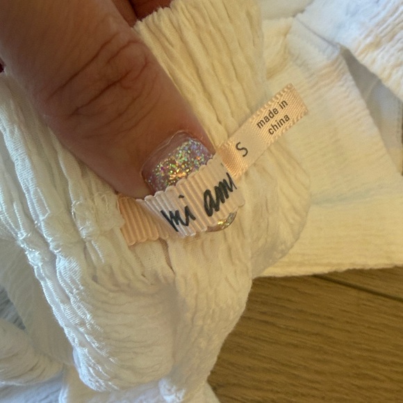 Miami White Ruffled Blouse - Picture 4 of 4